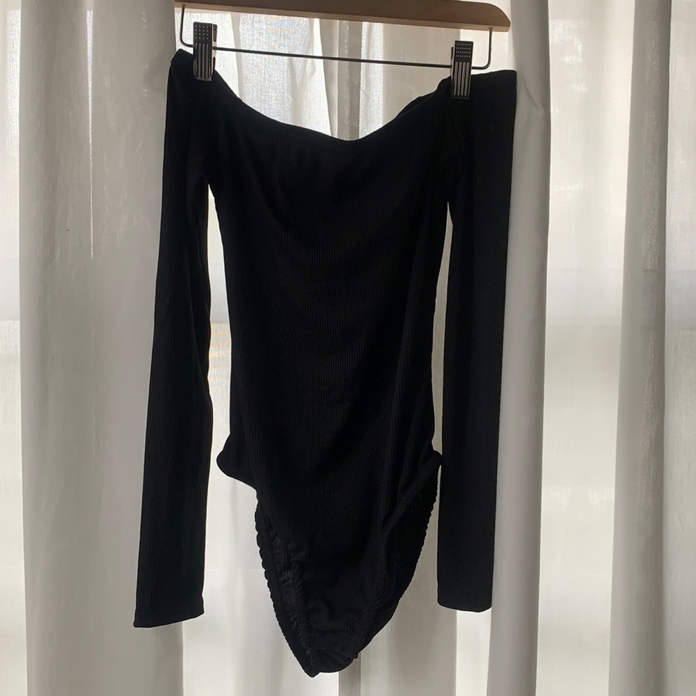 Square Neck Long Sleeve Bodysuit NWT